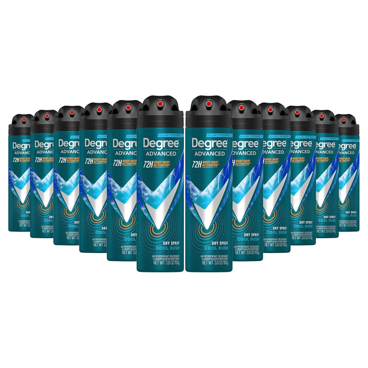 Men Advanced Antiperspirant Deodorant Dry Spray Adventure 72-Hour Sweat and Odor Protection Deodorant for Men with Motionsense Technology, 3.8 Ounce (Pack of 3)