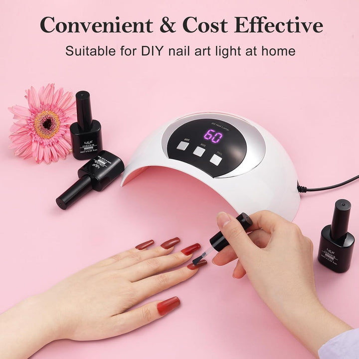 UV LED Nail Lamp, 54W UV Light for Gel Nails with Automatic Sensor/3 Timer Setting Professional Nail Dryer Gel Polish Curing Lamp Nail Art Tools