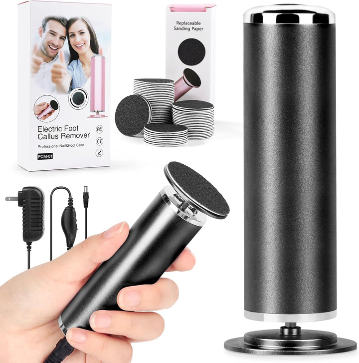 Electric Foot Callus Remover: Adjustable Speed Foot File for Cracked Heels - Working Women'S Summer Pedicure Tool with 60Pcs Sandpaper Discs - Dead Skin Remover for Dry Feet At-Home