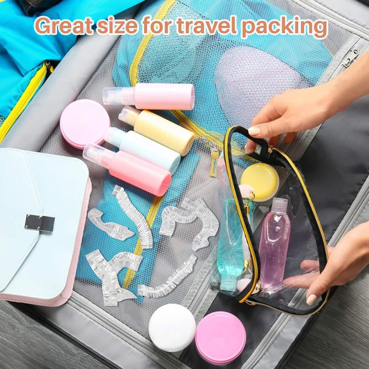 100 Disposable Shower Caps Unisex - Large Plastic Hair Caps for Deep Conditioning Shower Cap Reusable Waterproof for Women Men Hair Treatment Bath Cap for Long Hair Travel Essentials