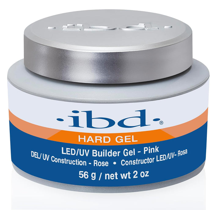 Hard Gel, LED/UV Builder Gel - Clear, Strong Acrylic Finish, Perfect for Nail Extensions, Sculpting & Overlays, Professional Quality, 2 Oz, 1-Pack