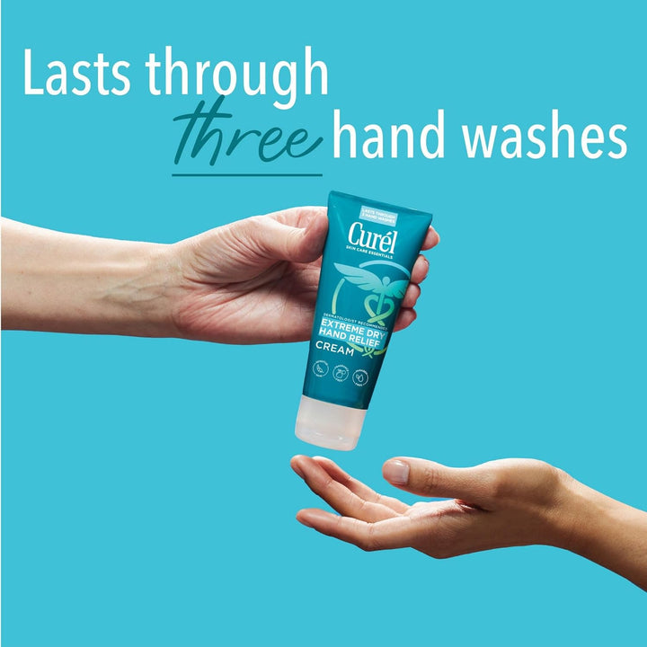 Extreme Dry Hand Relief, Dermatologist Recommended, Long-Lasting Cream for Dry Hands, Paraben Free, Fragrance-Free Hand Lotion, 3 Oz, Pack of 3