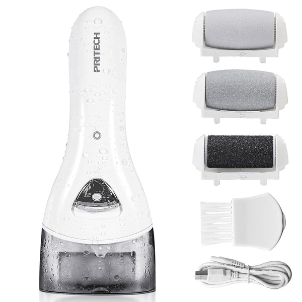 Electric Foot Callus Removers Rechargeable, Portable Electronic Foot File Pedicure Tools, Electric Callus Remover Kit, Professional Pedi Feet Care Perfect for Dead, Hard Cracked Dry Skin Ideal Gift