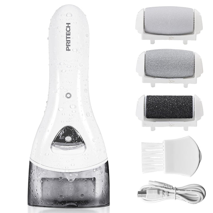 Electric Foot Callus Removers Rechargeable, Portable Electronic Foot File Pedicure Tools, Electric Callus Remover Kit, Professional Pedi Feet Care Perfect for Dead, Hard Cracked Dry Skin Ideal Gift