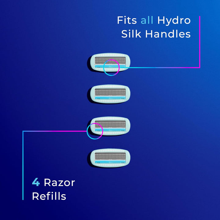 Sensitive Women'S Razor Blade Refills, 4 Count | 5-Blade Razors for Women Sensitive Skin | Womens Razor Refills for Sensitive Skin