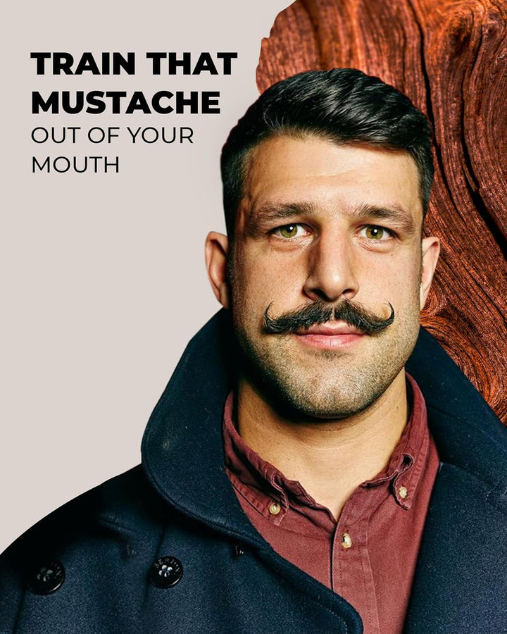 Mudstache Unscented Mustache Wax for Men (1 Oz) – Strong 24-Hour Hold, Non-Tacky & Easy to Apply for Taming & Styling