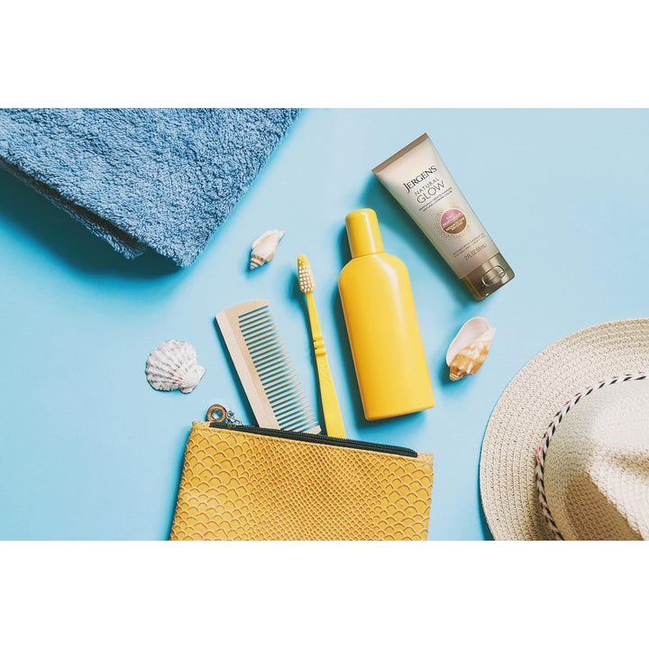 Natural Glow Face Self Tanner Lotion with SPF 20, Sunless Tanning, Medium to Deep Skin Tone Moisturizer, Daily Facial Sunscreen, Oil Free, Broad Spectrum UVA and UVB Protection,2 Oz(Pack of 2)