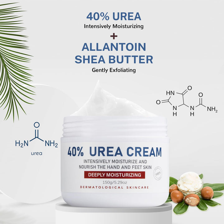 Urea Cream 40 Percent,Foot & Hand Cream for Dry Cracked,Urea Lotion for Feet Maximum Strength