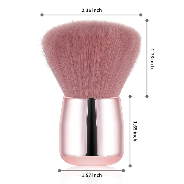 Nail Art Dust Powder Remover Brush, Soft Nail Art Dust Cleaner Brush for Acrylic Application and Makeup(Pink)