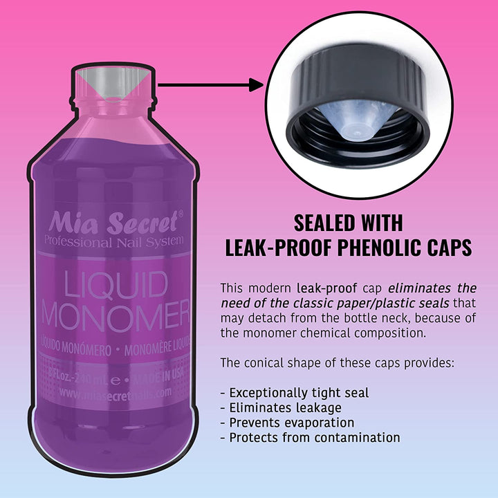 32 Oz  Liquid Monomer - Professional Acrylic Nail Liquid for Acrylic Powder - EMA Monomer Acrylic Nail Liquid