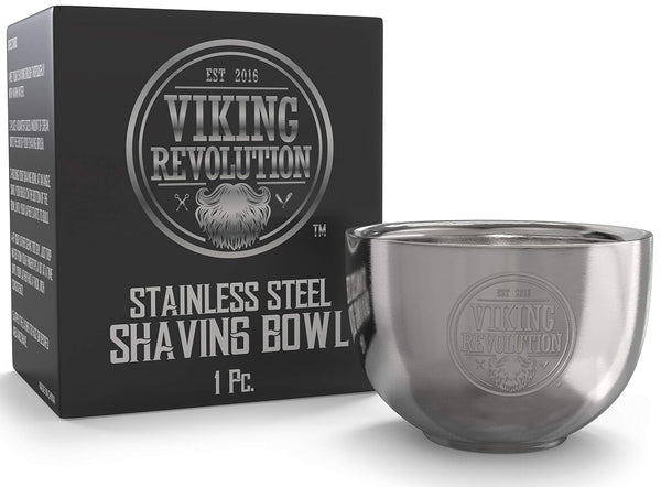 Stainless Steel Shaving Soap Bowl- Shaving Mug for Shave Cream & Soap- Double Layer, Unbreakable Shaving Cup for Wet Shave 3.2" X 2.2"
