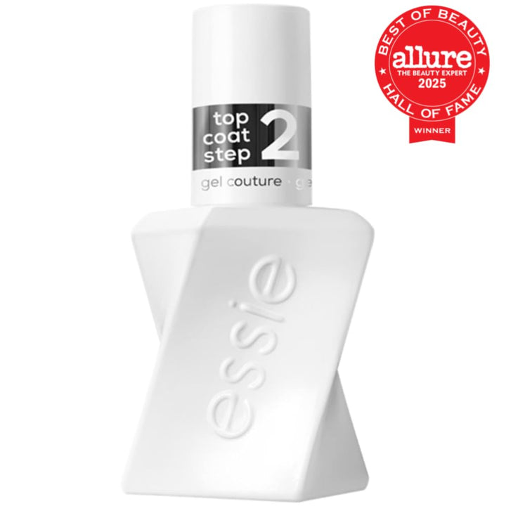 Gel Couture Long-Lasting Nail Polish, Vegan, Clear, Shiny Top Coat, 0.46 Fl Oz