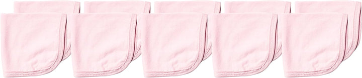 10-Pack Terry Wash Cloths in Gift Box 100% Organic Cotton for Infant Baby Boys, Girls, 10-Pack White, One Size