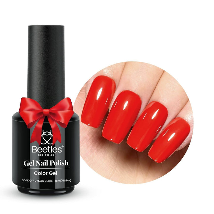 Beetles White Gel Nail Polish Black Gel Polish Kit 2 Pcs 15Ml Black and White Polish French Nails Soak off Led Nails Art Manicure Salon Diy at Home