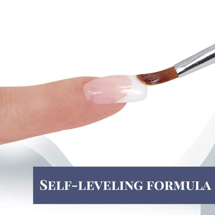 Hard Gel, LED/UV Builder Gel - Clear, Strong Acrylic Finish, Perfect for Nail Extensions, Sculpting & Overlays, Professional Quality, 2 Oz, 1-Pack