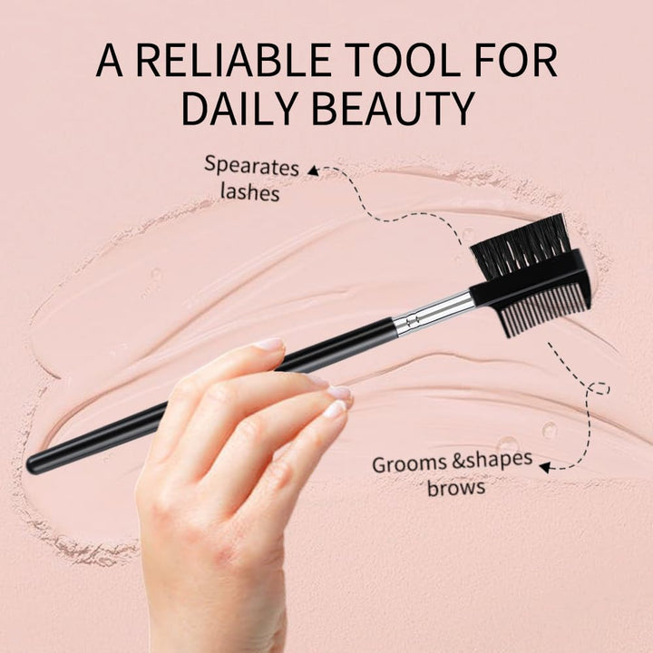 4 PCS Eyebrow Brush and Comb,Makeup Eyelash Comb,Portable Spoolie Brushes for Eyelashes Extension