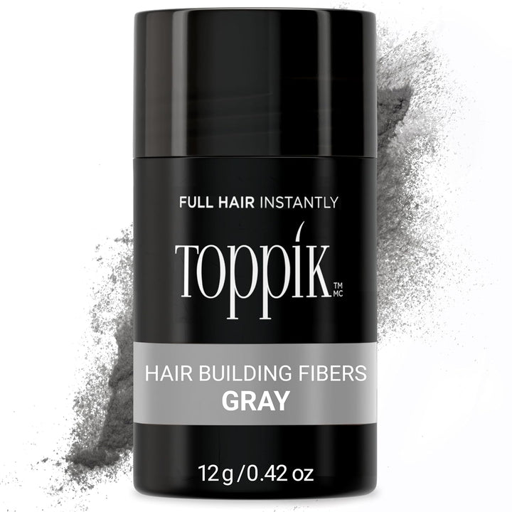 Toppik Hair Building Fibers, Fill in Fine or Thinning Hair Instantly Thicker, Fuller Looking Hair 9 Shades,4 Size Options