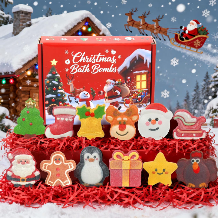 Halloween Bath Bombs for Kids & Women, Handmade Spooky Bath Bomb Set of 6 Fun Shapes – Perfect Gifts for Kids, Skin Care Bathbombs for Girls’ Spooky Celebration