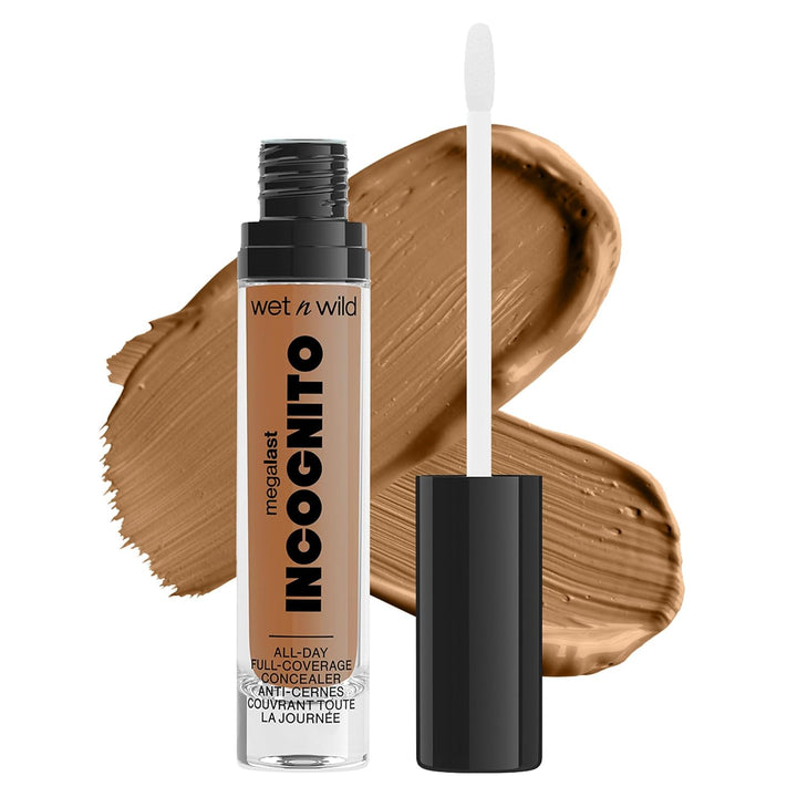 Mega Last Incognito All-Day Full Coverage Liquid Matte Concealer, Light Beige, 0.18 Ounce