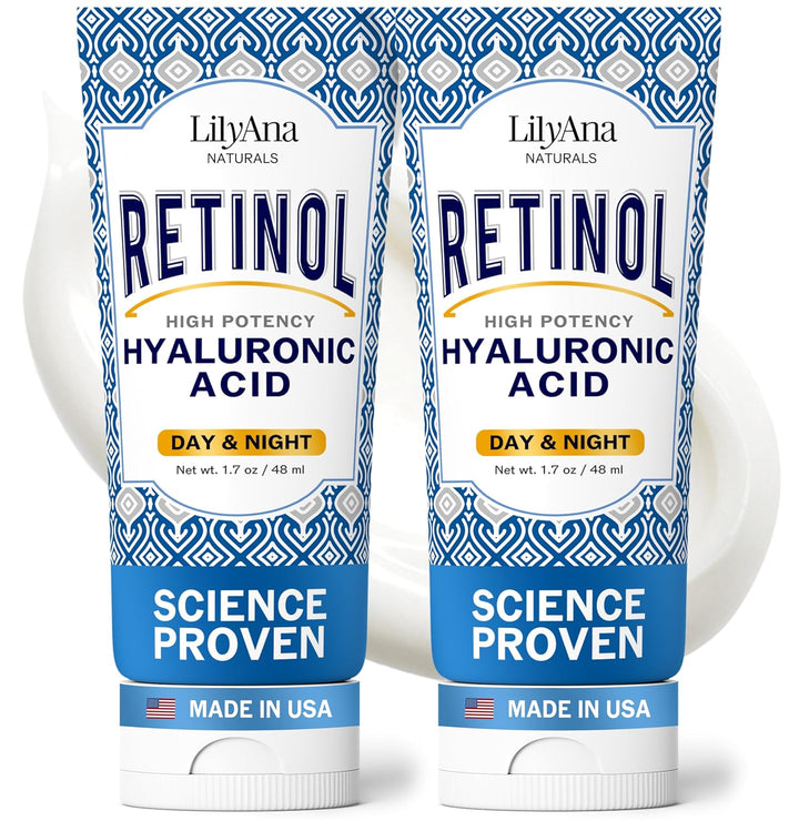 anti Aging Retinol Face Cream for Women – Wrinkle & Neck Cream for Firming, Retinol Moisturizer for Face with Hyaluronic Acid, Hydrating Night Cream for Fine Lines, Collagen Boost