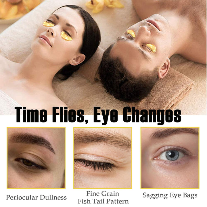 30 Pairs Lip Masks & 24K Gold Eye Masks,Crystal Gel Collagen Eye Patches for Puffy Eyes,Moisturizing Cooling Skin Lines Dark Circles,Wrinkles Fine Lines,Bachelorette Party Favors,Stocking Stuffers