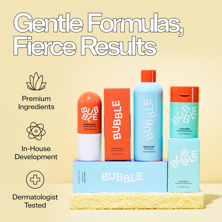 the Wish List Mini Skincare Essentials Gift Set - Includes Gel Cleanser, Vitamin C & Hyaluronic Serum, Eye Cream, Water Cream & Face Moisturizer - Travel Size Skin Care (6 Count)