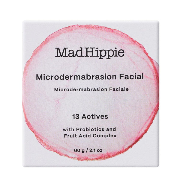 Microdermabrasion Facial - Exfoliating Face Scrub with Glycolic Acid, Mandelic Acid, AHA Complex & Hyaluronic Acid, 2.1 Fl Oz