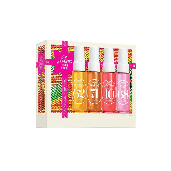 Spritz & Shine Cheirosa Perfume Mist Set | Amazon Exclusive | Perfume Mist Discovery Set of 4 | Holiday Gift Set | $48 Value