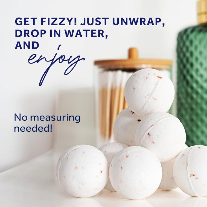 Amopé Pedi Perfect Rejuvenating Foot Soak Foot Bath Bombs, Relaxing Foot Spa Fizzies with Epsom Salt, Dead Sea & Himalayan Salt, Tea Tree Oil, Shea Butter to Soothe, Hydrate & Soften Tired Feet, 28 Ct