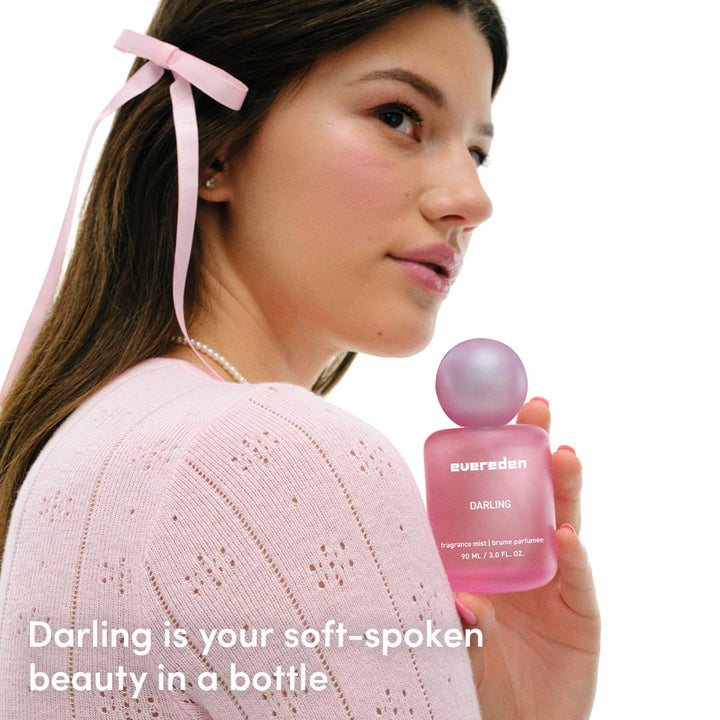 Fragrance Hair and Body Mist - Darling: Clean and Vegan Collectible Hair and Body Spray for Teen Girls - Amplify Your Self Expression with Iconic Scents in Aesthetic Bottles