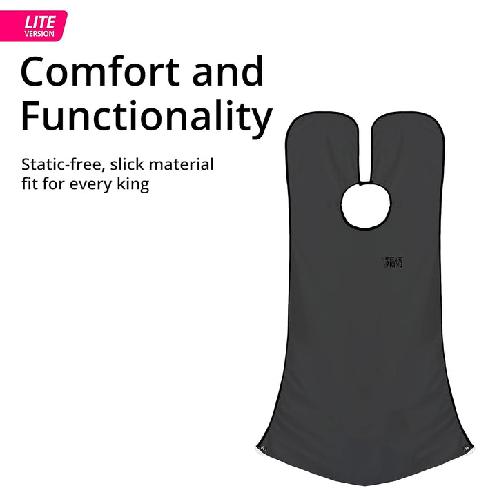 Beard Bib Apron - Shaving Set for Dad - as Seen on Shark Tank - Men'S Hair Catcher for Shaving - Grooming Accessories, Black