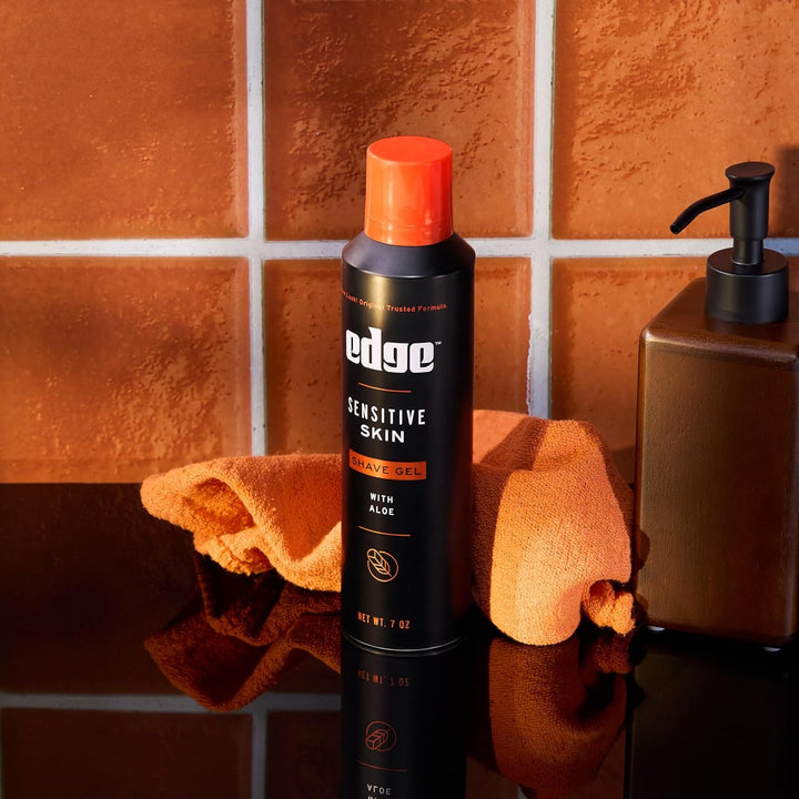 Shaving Gel for Men, Sensitive Skin with Aloe, (6 Pack) - Shave Gel for Men That Moisturizes, Protects and Soothes to Help Reduce Skin Irritation