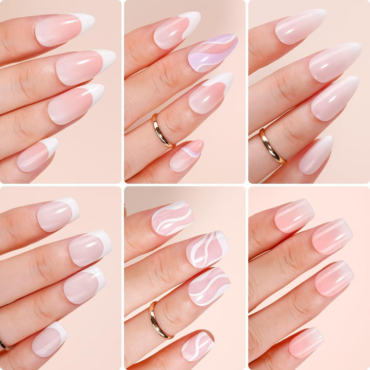 Solid Nail Glue Gel: Extra Strong Gel Nail Glue for Press on Nails & Fake Tips Long-Lasting Strong Adhesion Nails Glue for Acrylic Nails Clear 3D Gels for Nail Art Home Salon UV Light Cured