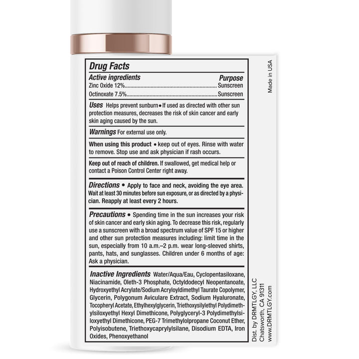 Anti-Aging Tinted Moisturizer SPF 46 – Sheer Face Sunscreen & Lightweight Makeup with Broad Spectrum UV Protection – Hydrating Skin Care & Face Moisturizer – 1.7 Oz