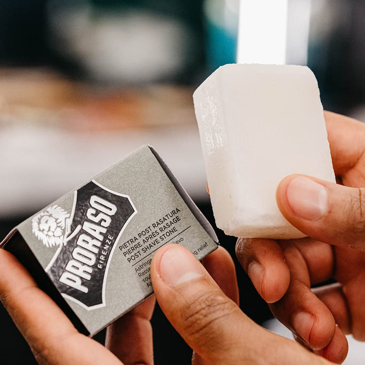 Post-Shave Stone, Natural Alum Block, 1 Count (Pack of 1)