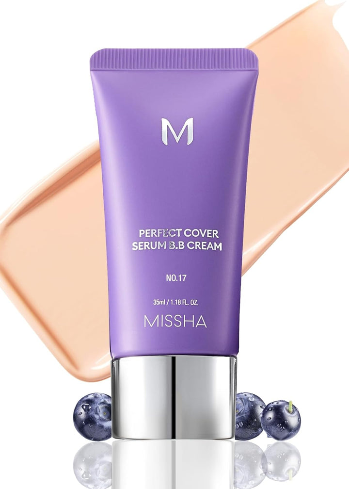 M PERFECT COVER SERUM BB CREAM No.23 Natural Beige-Light/Medium with Cool/Neutral Undertone, BB Cream by Cardi B Pick, Skin Tint, Tinted Moisturizer, Skin Care Foundation Makeup, 1.18 Fl Oz