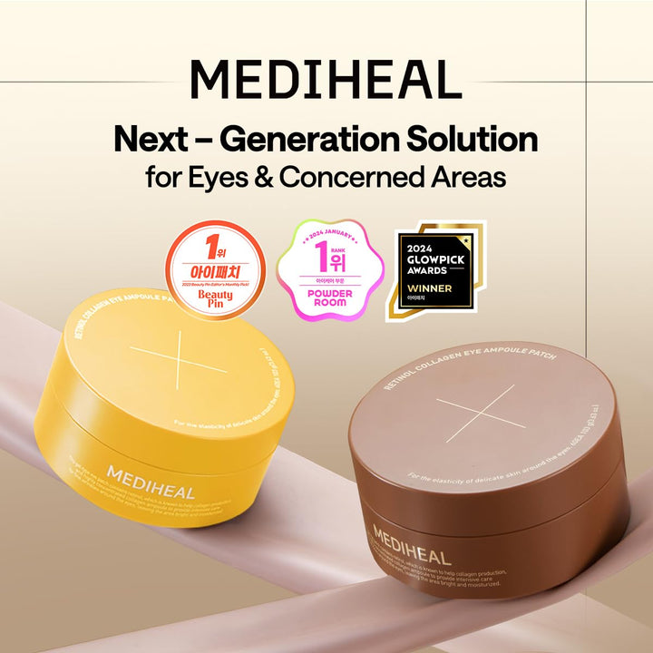 Retinol Collagen under Eye Patches - Korean Hydrogel Eye Pads (60 Patches) with 95% Retinol & 5 Micro Collagen. Nourishing & Non Irritating Eye Gel Mask. Sealing Cap & Spatula Included.