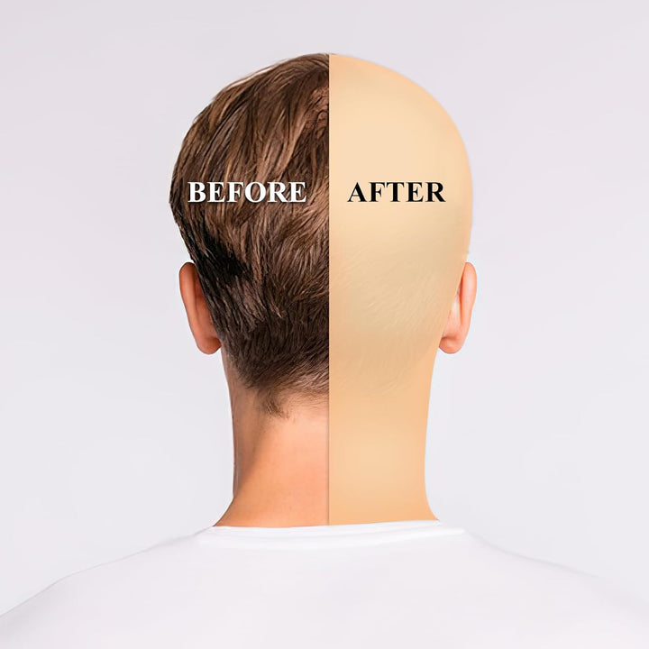 Bald Cap Halloween, 2Pcs Nylon Wig Caps 2Pcs Latex Makeup Bald Cap for Adults Women Men Costume Accessory for Theme Halloween Party Cosplay