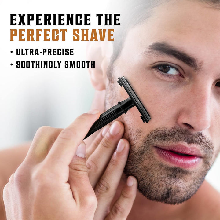 Double Edge Razor Blades - Men'S Safety for Shaving Platinum Japanese Stainless Steel a Smooth, Precise and Clean Shave - 50 Count