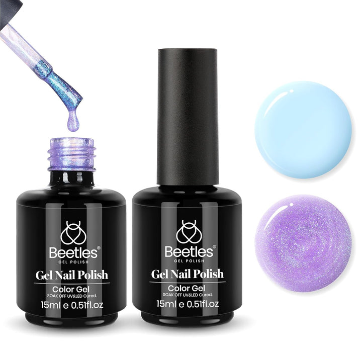 Beetles Black Gel Polish, 1 Pcs 15Ml Audrey Black Nail Polish Color Gel Nail Polish Halloween Nails Soak off Art Manicure Salon DIY Uv Lamp Nail Design Decoration at Home