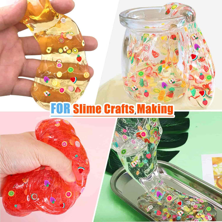 12000 Pcs 15 Styles Assorted Fimo Slices for DIY Slime, Nail Art, Lip Gloss & Cellphone Decorations