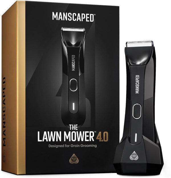 ® the Lawn Mower® 4.0, Electric Groin Hair Trimmer, Replaceable Skinsafe® Ceramic Blade Heads, Waterproof Wet/Dry Clippers, Rechargeable, Wireless Charging, Male Hygiene Grooming Razor