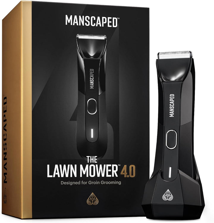 ® the Lawn Mower® 4.0, Electric Groin Hair Trimmer, Replaceable Skinsafe® Ceramic Blade Heads, Waterproof Wet/Dry Clippers, Rechargeable, Wireless Charging, Male Hygiene Grooming Razor