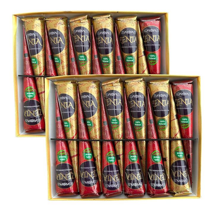 (Pack of 3) 100% Natural Henna Hair Color Paste Hair Dye Cones Dark Reddish-Brown Color 25G Each Cone