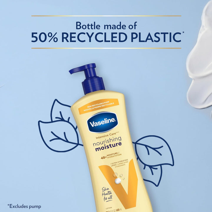 Intensive Care Nourishing Moisture Body Lotion 3 Pk Made with Ultra-Hydrating Lipids + Pure Oat Extract for Dry Skin, for Nourished, Healthy-Looking Skin 20.3 Oz