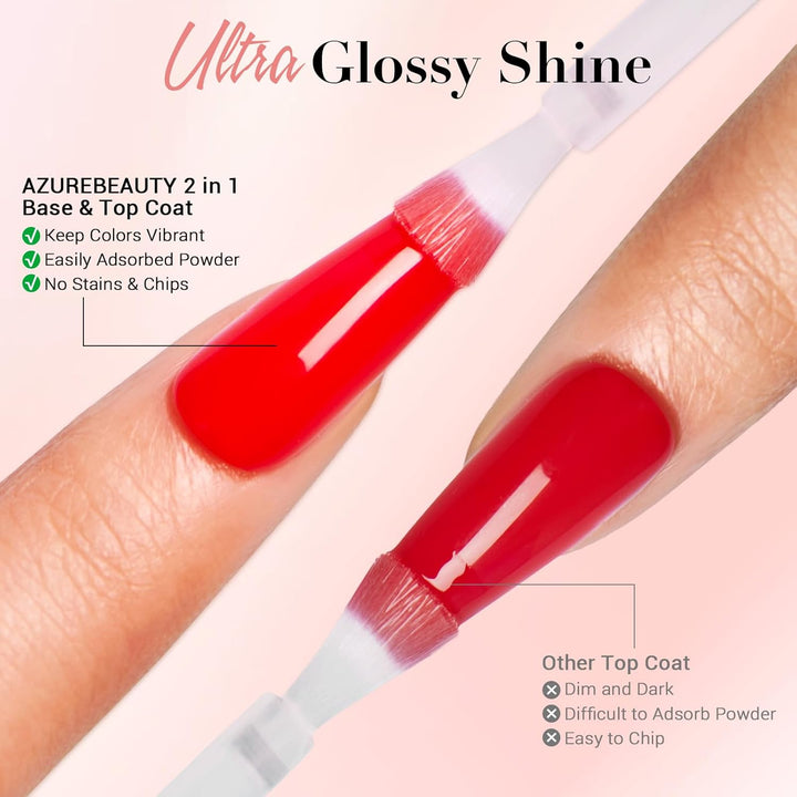 Dip Powder Liquid Set 15Ml/0.5Oz Nail Repair Cuticle Oil Multi-Purpose Dip Powder Base Top Coat with Activator, Bond, Cuticle Care for Dipping Kit, No Need Nail Lamp