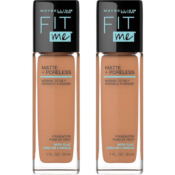 Fit Me Matte + Poreless Liquid Oil-Free Foundation Makeup, Classic Ivory, 1 Count (Packaging May Vary)
