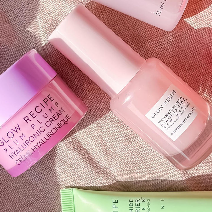 Fruit Babies Skincare Kit - Gift Set with Ceramide Facial Cleanser + BHA Toner + Vitamin C Eye Cream + Hyaluronic Acid Cream + Niacinamide Dew Drops (5 Count)