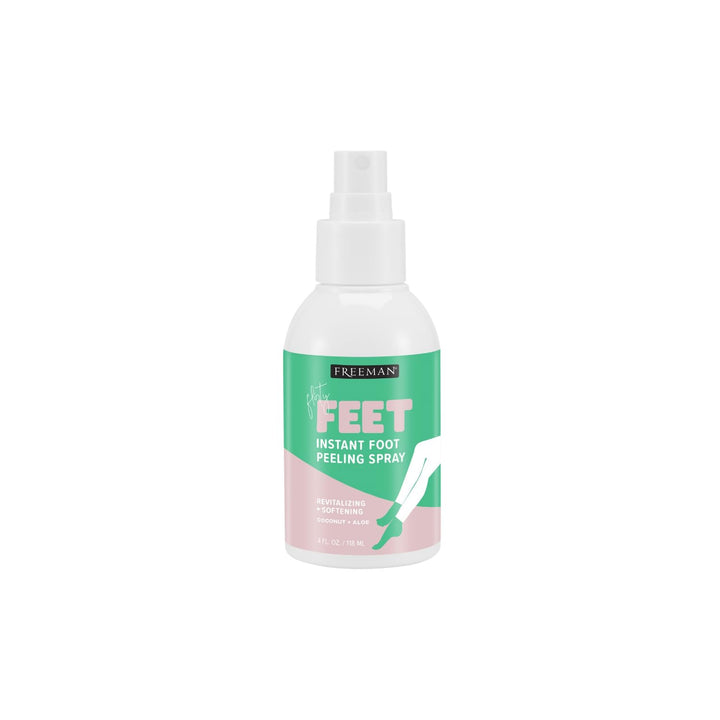 Flirty Feet Instant Foot Peeling Spray, Exfoliating Foot Mask for Summer, Moisturizing & Smooth Dry, Cracked Heels, Remove Dead Skin Quickly, Cruelty-Free & Vegan, 4 Fl.Oz./ 118 Ml Bottle