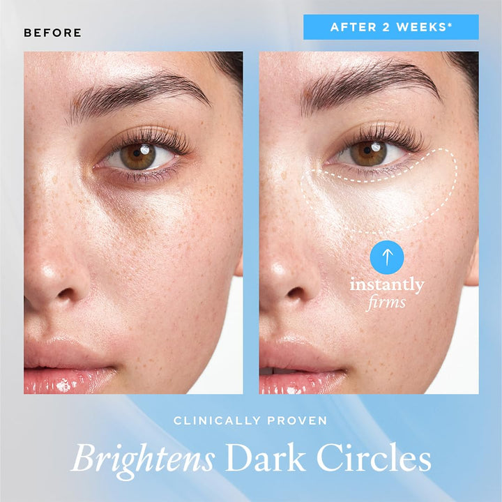 Aqua Bomb Cooling Eye Gel - Caffeine & Hyaluronic Acid for Puffiness & Hydration, Niacinamide & Vitamin C for Dark Circles, Adenosine & Collagen for Plumping & Firming, Korean Skin Care